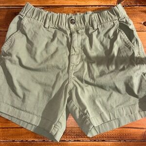 Bearbottom Chino Shorts Mens Medium Sage Green 5.5" Inseam Stretch Cotton Preppy